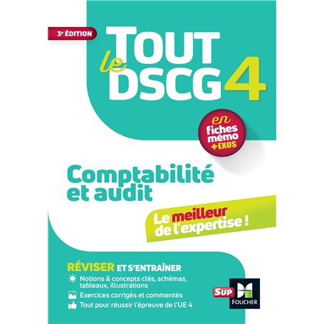 Tout le DSCG 4 - Comptabilité et Audit - Révision et entraînement 2025-2026 15,17 €