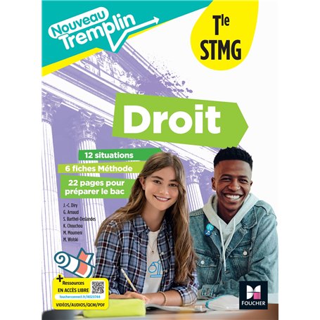 Nouveau Tremplin - DROIT - Tle STMG - Éd. 2024 - Livre élève