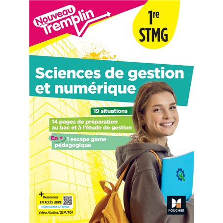 Nouveau Tremplin - Sciences de gestion et numérique (SDGN) 1re STMG - Éd. 2025 - Livre élève