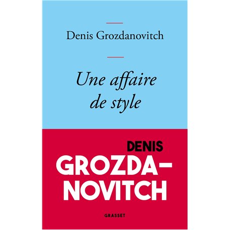 Une affaire de style