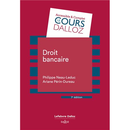 Droit bancaire. 7e éd.