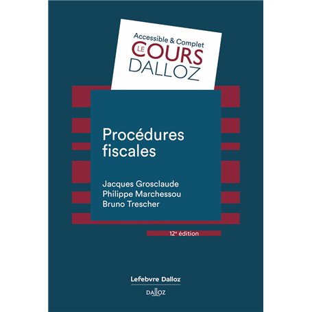 Procédures fiscales. 12e éd.