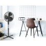 Bestron Ventilateur sur pied avec trois niveaux de vitesse, Ventilateur avec fonction oscillation à 75° & hauteur réglable jusqu