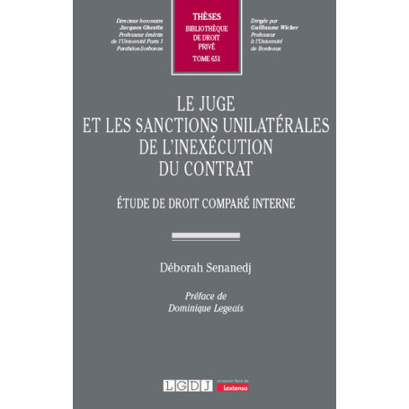 Le juge et les sanctions unilatérales de l'inexécution du contrat 73,39 €