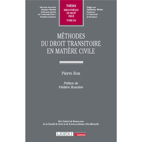 Méthodes du droit transitoire en matière civile 73,39 €