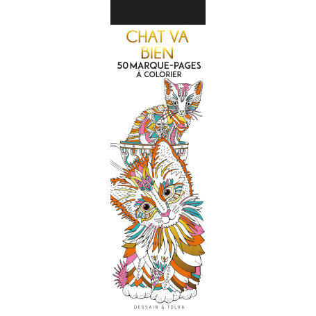 Chat va bien - 50 marque-pages à colorier 6,80 €