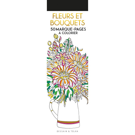 Fleurs et bouquets - 50 marque-pages à colorier 6,80 €
