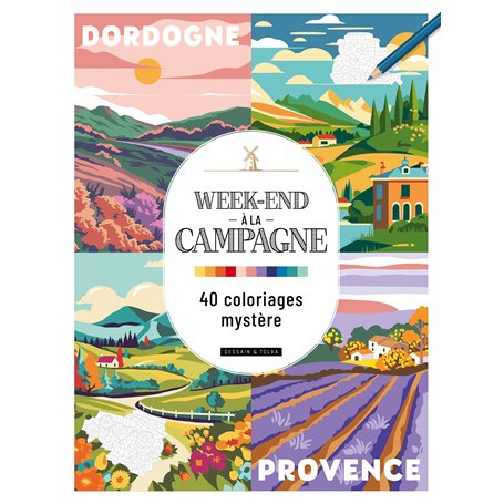 Week-end à la campagne - 40 coloriages mystère