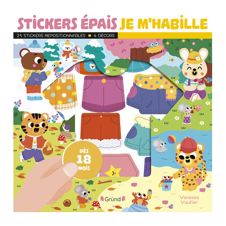 Stickers épais - Je m'habille