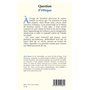 Question d’éthique