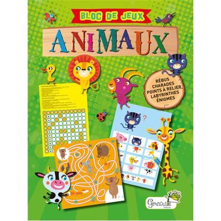 Bloc de jeux spécial animaux 4,84 €