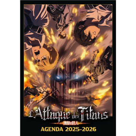 Agenda scolaire 2025-2026 L'Attaque des Titans