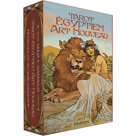 Coffret Tarot Égyptien Art nouveau