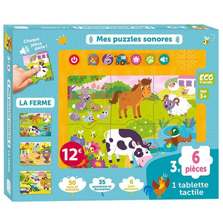 Mes puzzles sonores - La ferme