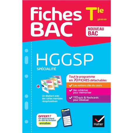 Fiches bac - HGGSP Tle (spécialité) - Bac 2026 6,07 €