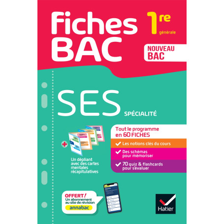 Fiches bac - SES 1re générale (spécialité)
