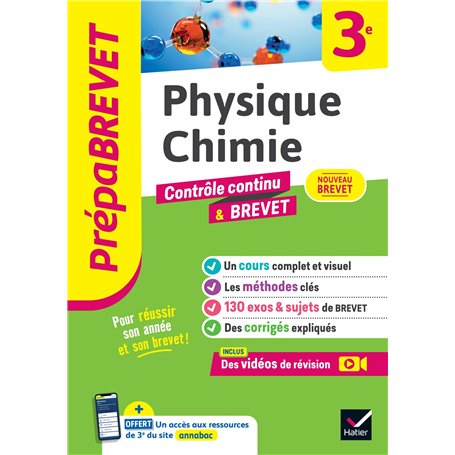 Prépabrevet - Physique-Chimie 3e - Brevet 2026