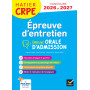 Epreuve d'entretien - CRPE 2026-2027 - Epreuve orale d'admission
