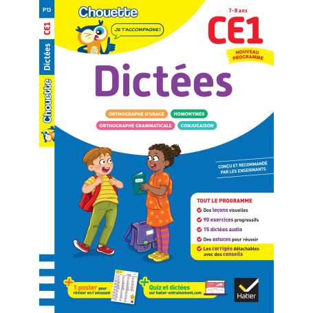 Dictées CE1 - Cahier de soutien nouveau programme