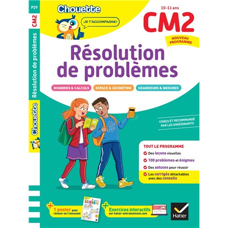 Résolution de problèmes CM2 - Cahier de soutien nouveau programme
