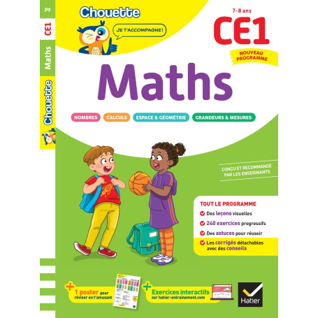 Maths CE1 - Cahier de soutien nouveau programme
