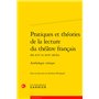 Pratiques et théories de la lecture du théâtre français