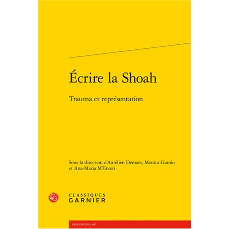 Écrire la Shoah