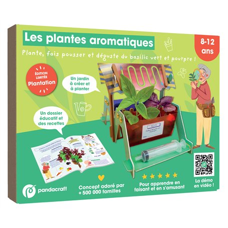 Les plantes aromatiques - Kit Pandacraft 8-12 ans