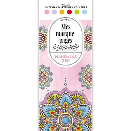 Mes marque-pages à l'aquarelle - Mandalas zen