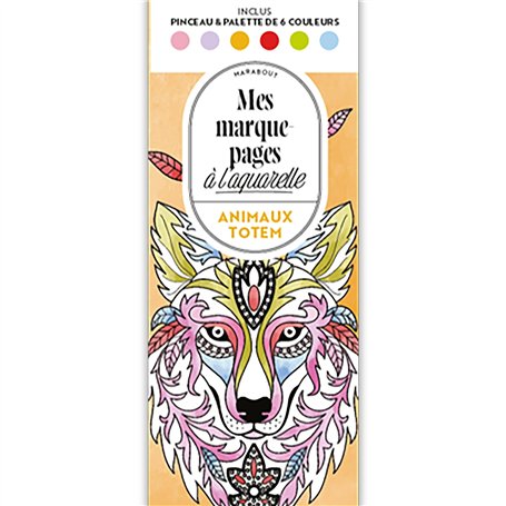 Mes marque-pages à l'aquarelle - Animaux totem