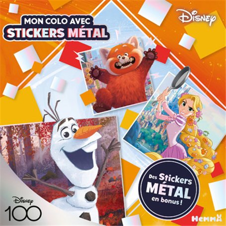 Disney 100 Disney - Mon colo avec stickers métal (Olaf, Mei, Raiponce) - Des stickers métal en bonus ! 5,82 €