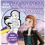Disney La Reine des Neiges - Je colorie sans déborder (Anna fond mauve dégradé)