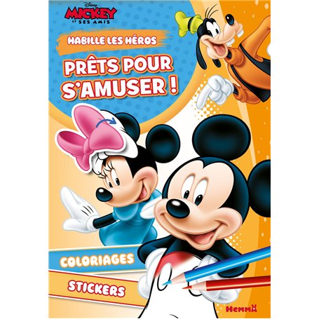 Disney Mickey et ses amis - Habille les héros - Prêts pour s'amuser ! - Coloriages