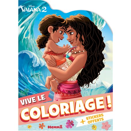 Disney Vaiana 2 - Vive le coloriage ! (Vaiana et sa soeur) - + stickers offerts