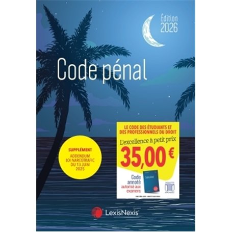 Code pénal 2026 -  Jaquette Blue beach