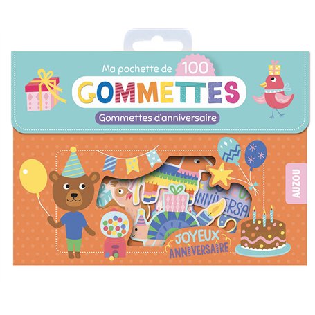 Mes gommettes d'anniversaire - Ma pochette de gommettes