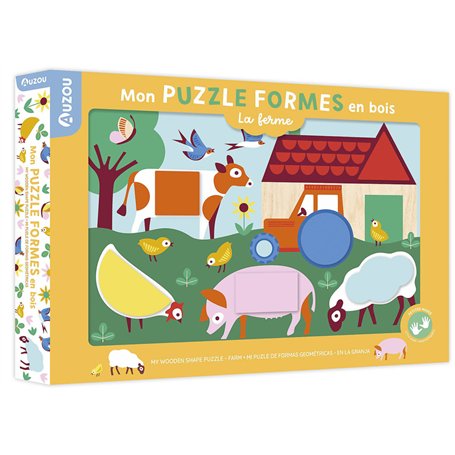 Mon puzzle formes en bois - La ferme