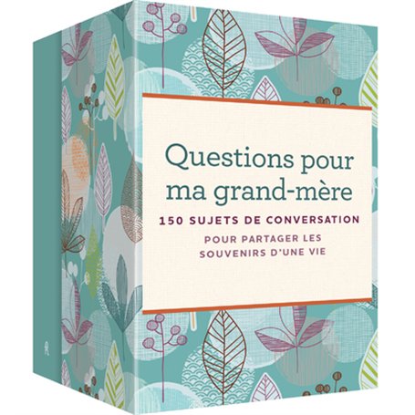 Questions pour ma grand-mère-coffret - 150 sujets de conversation pour garder les souvenirs d'une vie