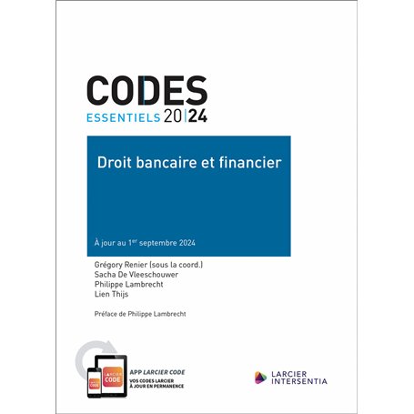 Code essentiel - Droit bancaire et financier 2024 - À jour au 1er septembre 2024