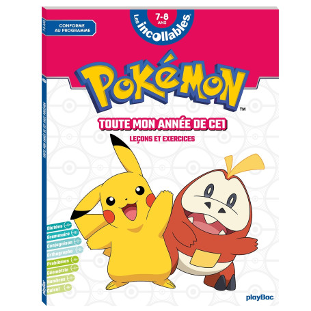 Les incollables - Pokémon -  Toute mon année de CE1