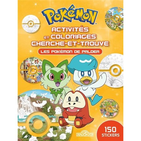 Pokémon - Activités et coloriages cherche-et-trouve - Une aventure à Paldea