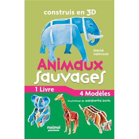 Construis en 3D - Animaux sauvages