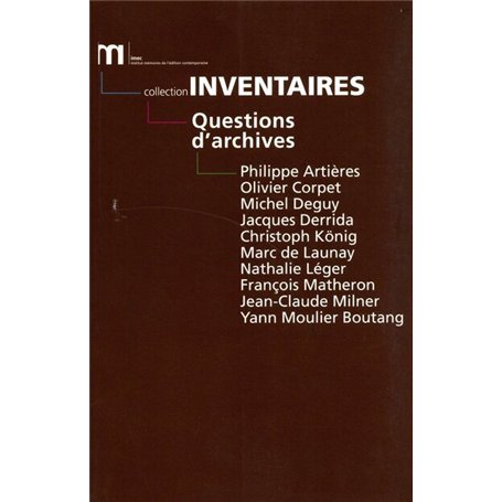 Questions d'archives 19,86 €