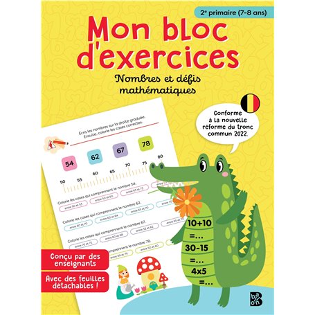 2ème primaire maths : nombres et défis mathématiques