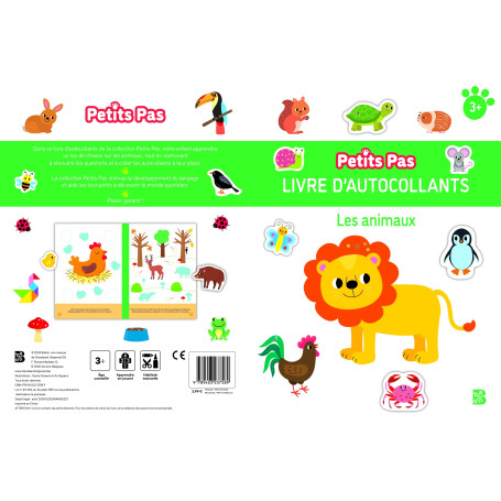 Petits Pas autocollants: Les animaux