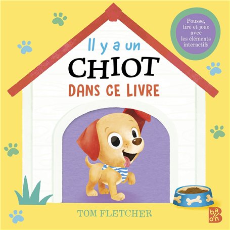Il y a un chiot dans ce livre