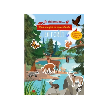 Mon imagier en autocollants : La forêt