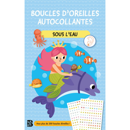 Boucles d'oreille autocollantes: Sous l'eau