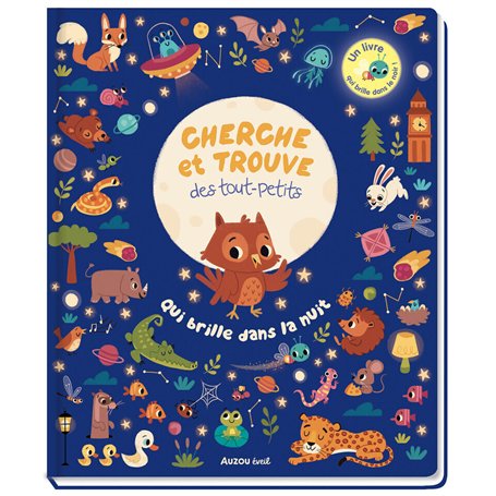 Cherche et trouve des tout-petits qui brille dans la nuit