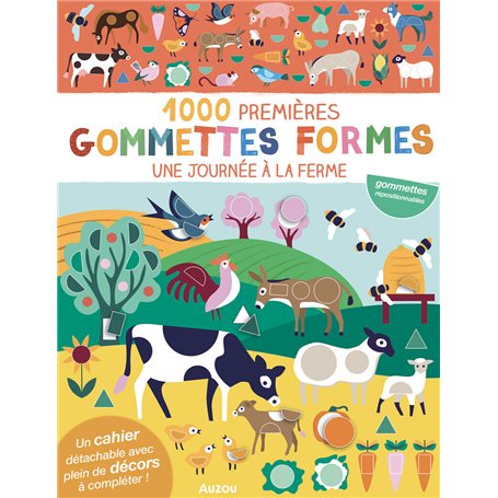 1000 premières gommettes formes - Une journée à la ferme